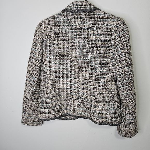 Brooks Brothers Tweed Jacket Blazer  Sz 2 Multicolor Textured Corporate  Preppy - Picture 11 of 13